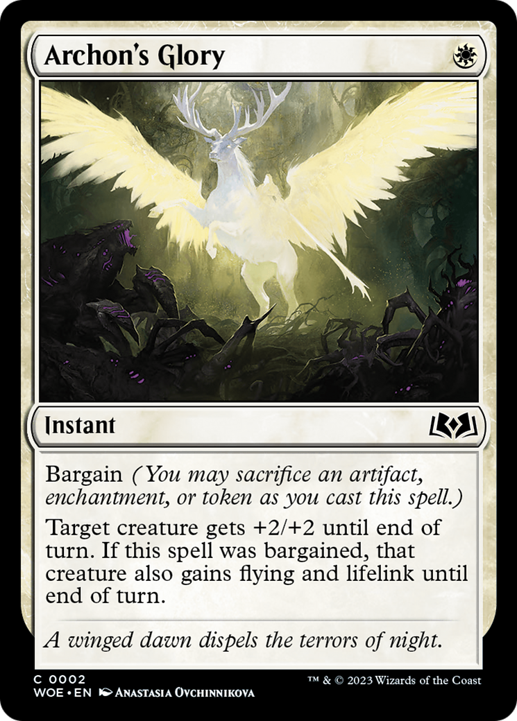 Archon's Glory [Wilds of Eldraine]-1