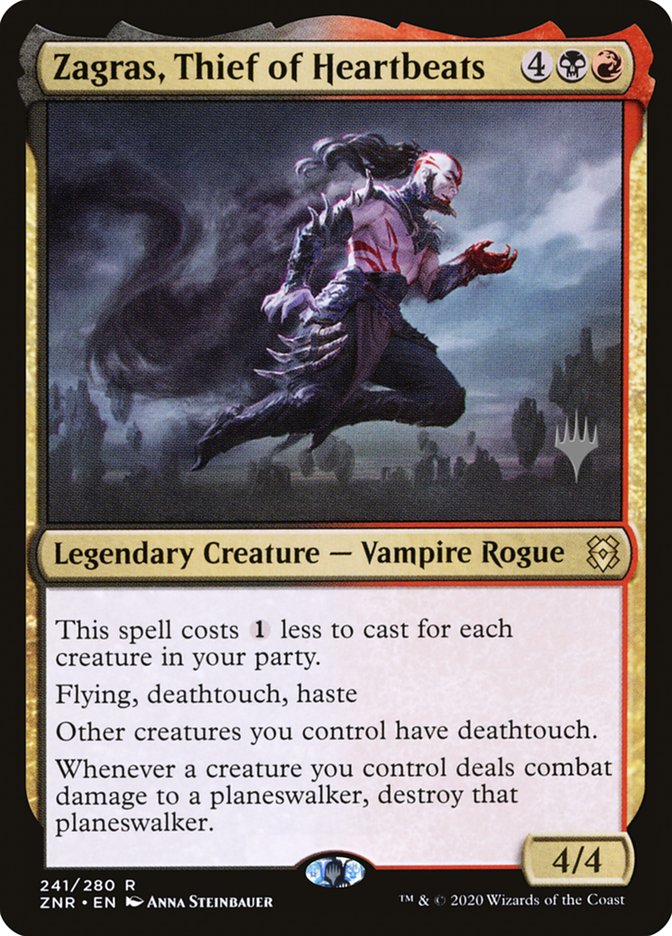 Zagras, Thief of Heartbeats (Promo Pack) [Zendikar Rising Promos]-1