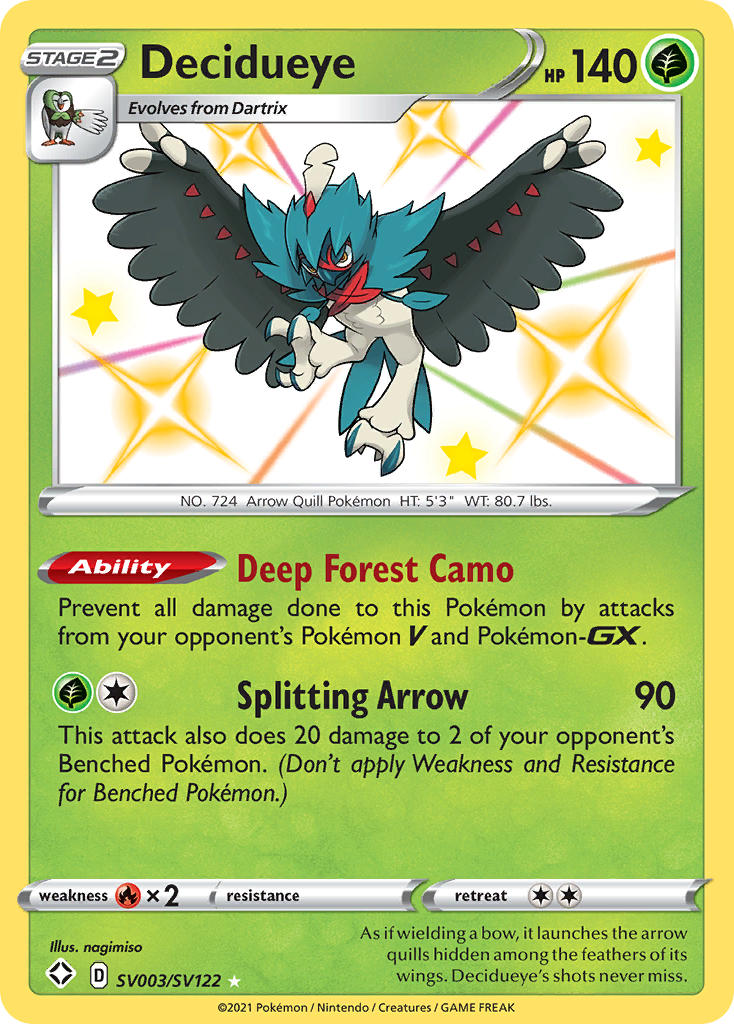 Decidueye (SV003/SV122) [Sword & Shield: Shining Fates]-1