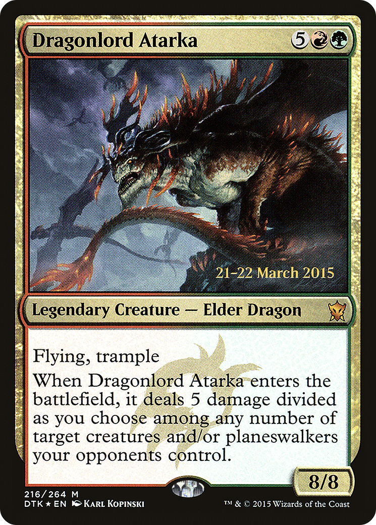 Dragonlord Atarka [Dragons of Tarkir Prerelease Promos]-1