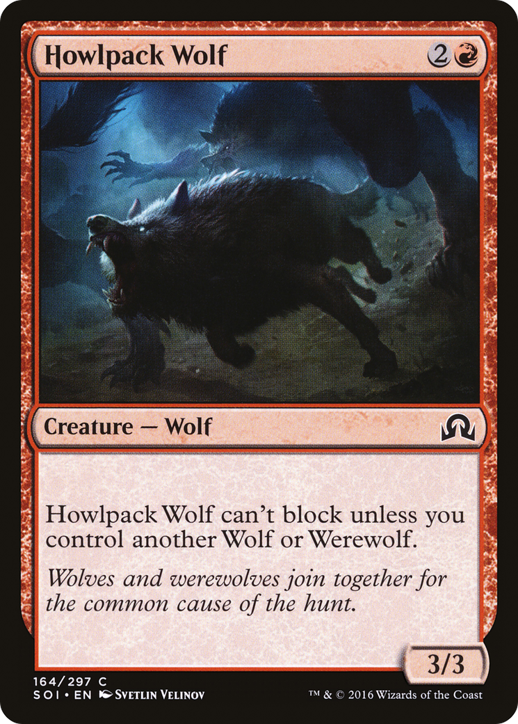 Howlpack Wolf [Shadows over Innistrad]-1