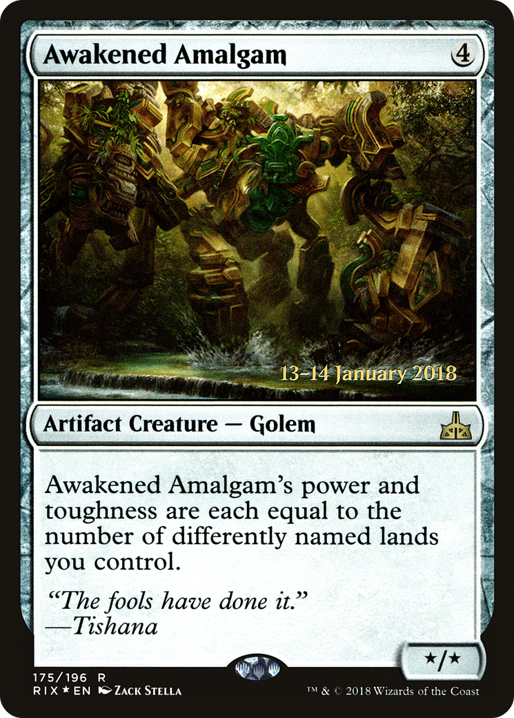 Awakened Amalgam [Rivals of Ixalan Prerelease Promos]-1