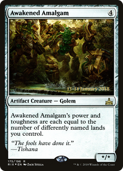 Awakened Amalgam [Rivals of Ixalan Prerelease Promos]-1
