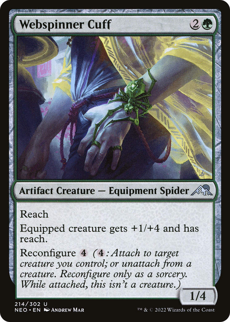 Webspinner Cuff (NEO-214) - Kamigawa: Neon Dynasty Foil-1