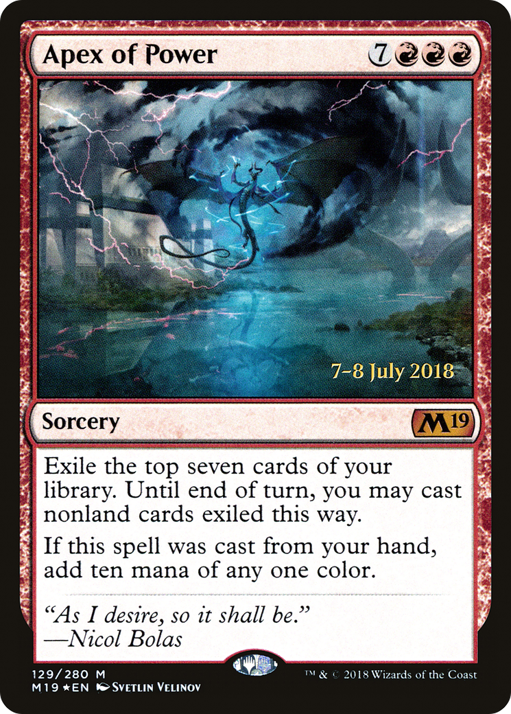 Apex of Power [Core Set 2019 Prerelease Promos]-1