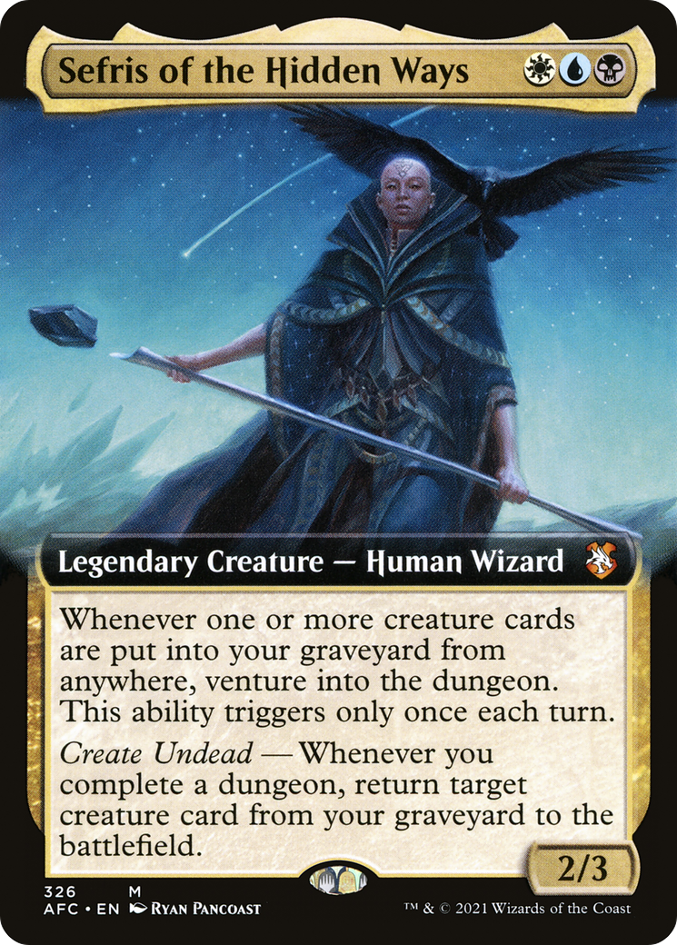 Sefris of the Hidden Ways (Extended Art) [Dungeons & Dragons: Adventures in the Forgotten Realms Commander]-1