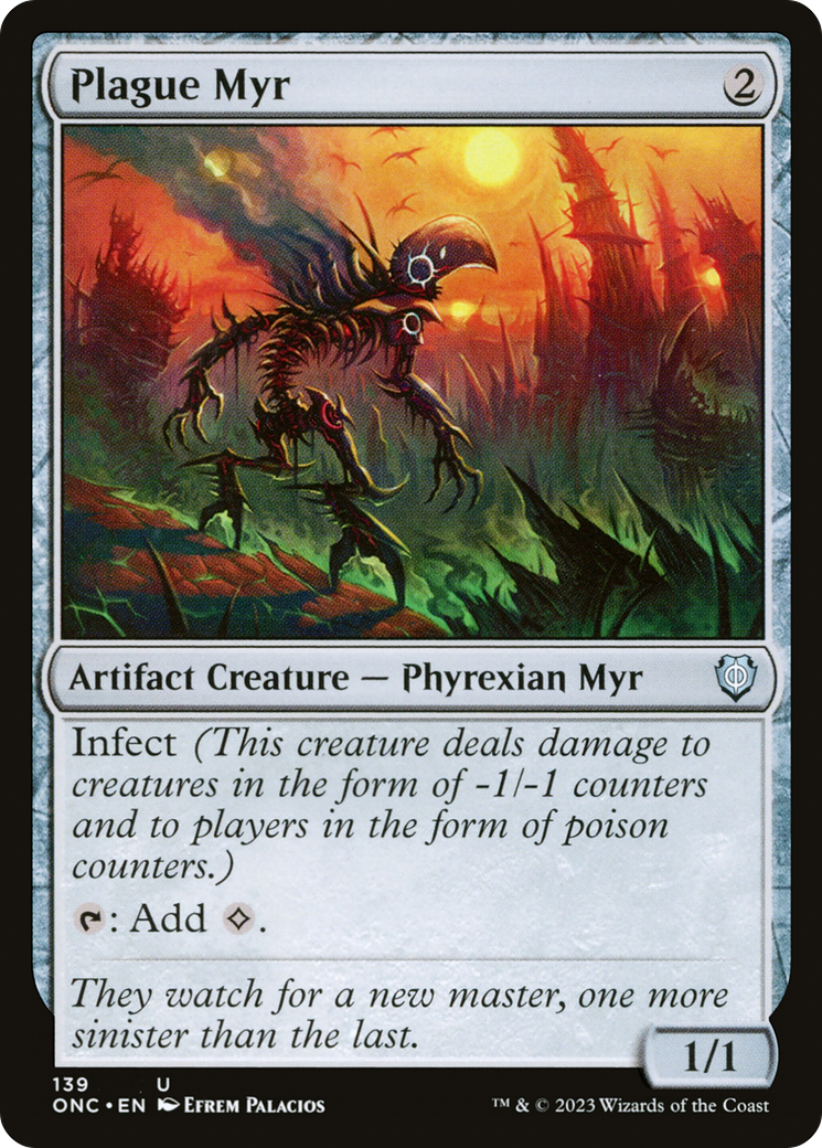 Plague Myr [Phyrexia: All Will Be One Commander]-1