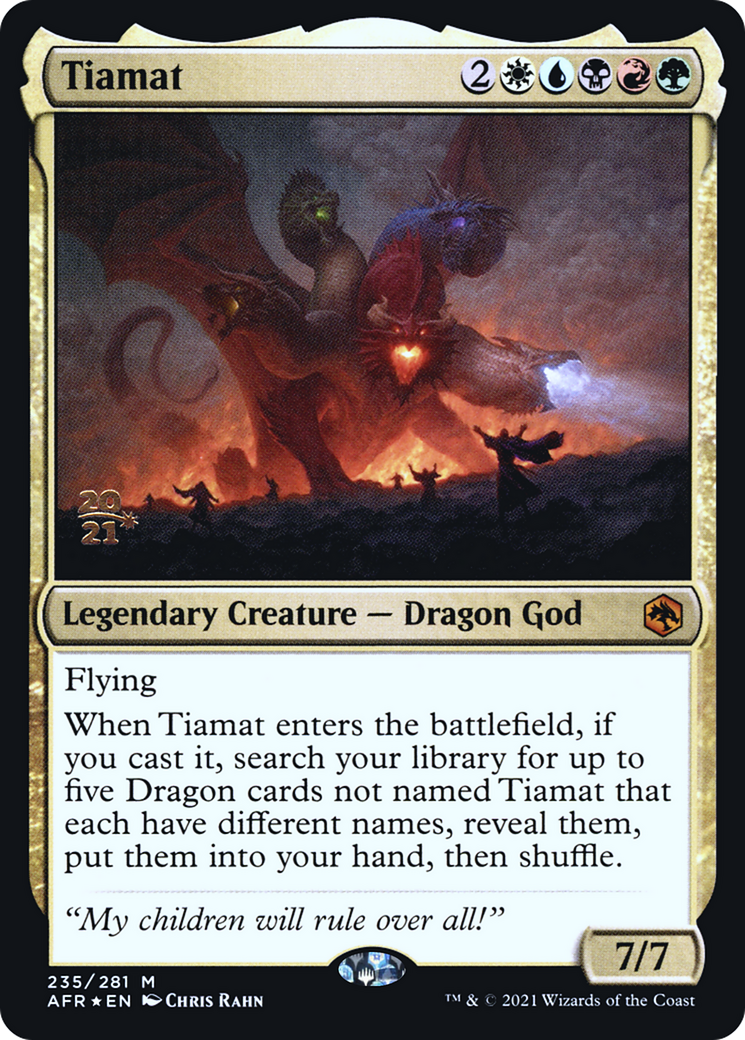 Tiamat [Dungeons & Dragons: Adventures in the Forgotten Realms Prerelease Promos]-1