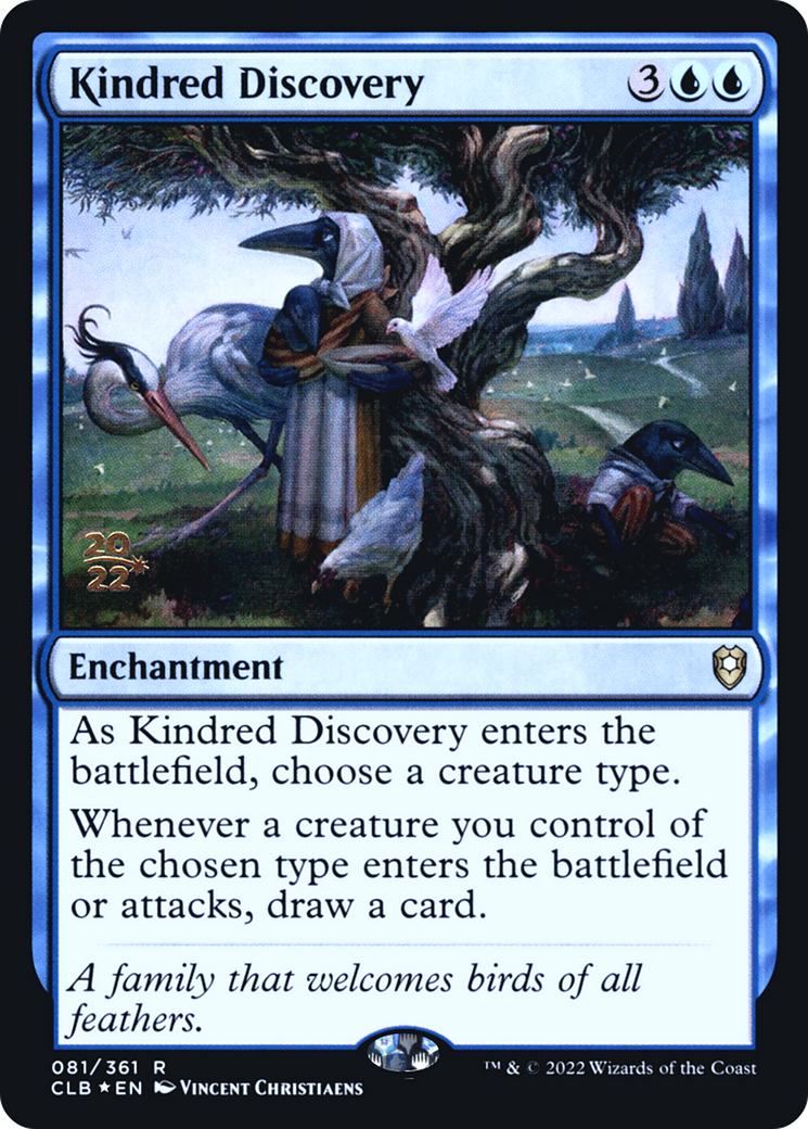 Kindred Discovery [Commander Legends: Battle for Baldur's Gate Prerelease Promos]-1