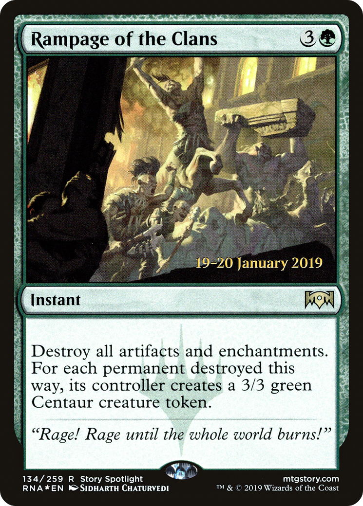 Rampage of the Clans [Ravnica Allegiance Prerelease Promos]-1