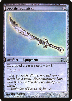 Leonin Scimitar (10E-331★) - Tenth Edition Foil-1