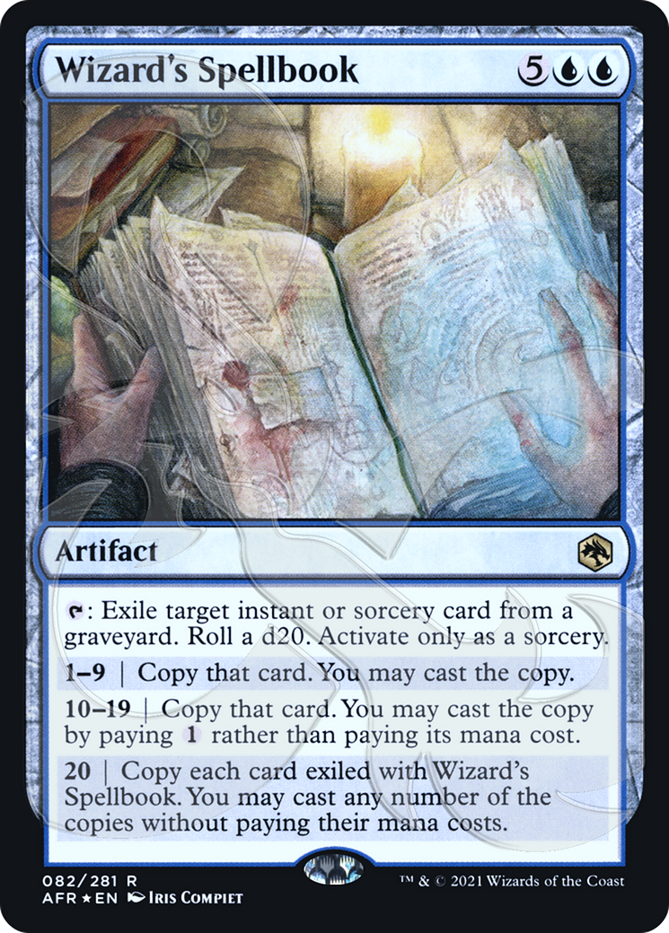 Wizard's Spellbook (AFR&-082) - Adventures in the Forgotten Realms Promos Foil-1