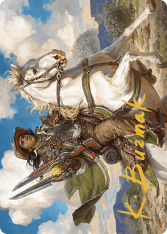 Wylie Duke, Atiin Hero // Wylie Duke, Atiin Hero (AOTJ-035) - Outlaws of Thunder Junction Art Series (Borderless) Foil-3