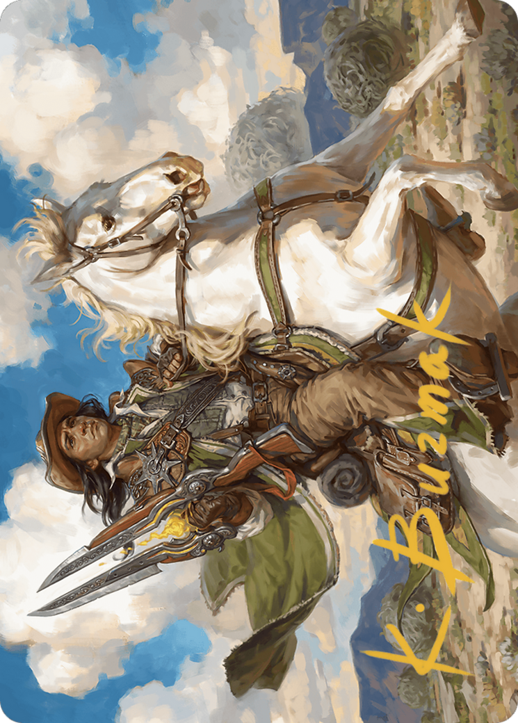 Wylie Duke, Atiin Hero // Wylie Duke, Atiin Hero (AOTJ-035) - Outlaws of Thunder Junction Art Series (Borderless) Foil-3