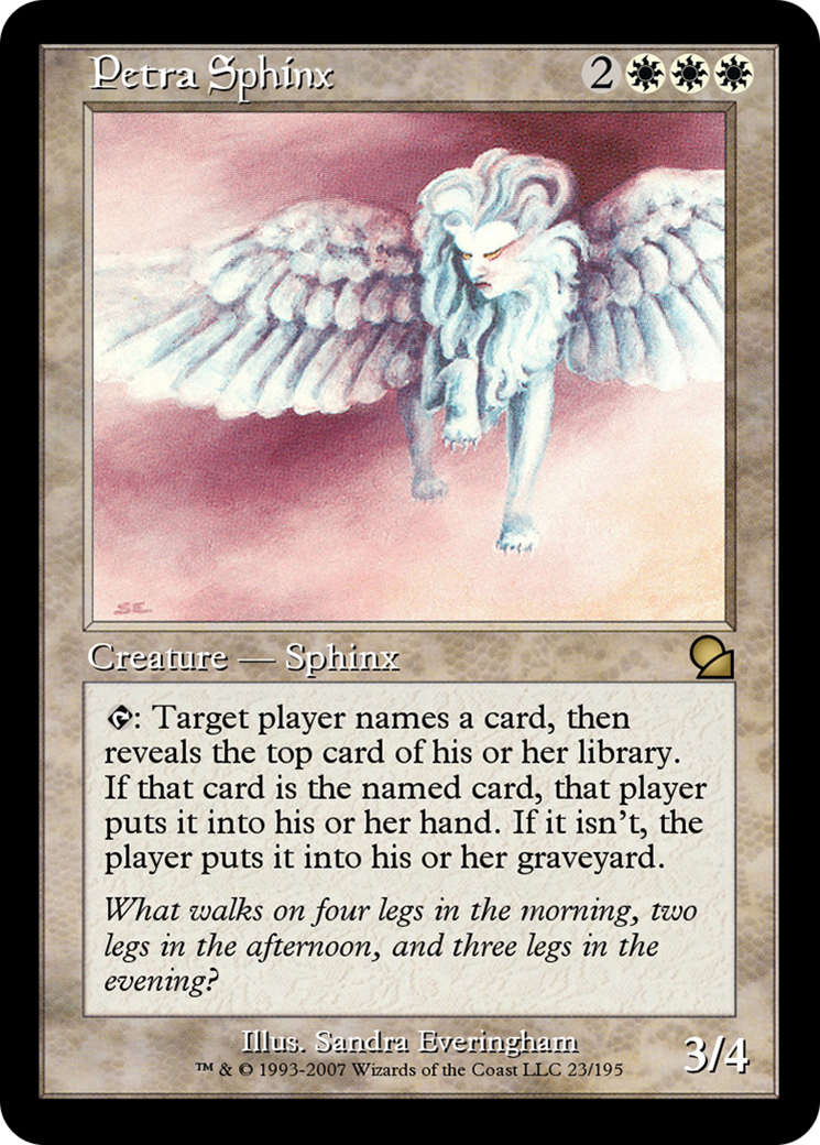 Petra Sphinx (ME1-023) - Masters Edition Foil-1