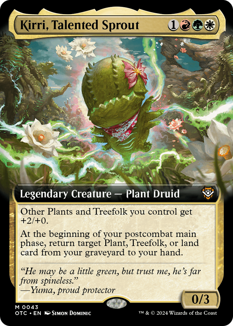 Kirri, Talented Sprout (Extended Art) [Outlaws of Thunder Junction Commander]-1