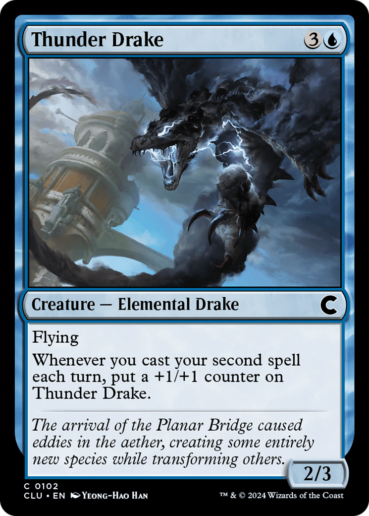 Thunder Drake [Ravnica: Clue Edition]-1