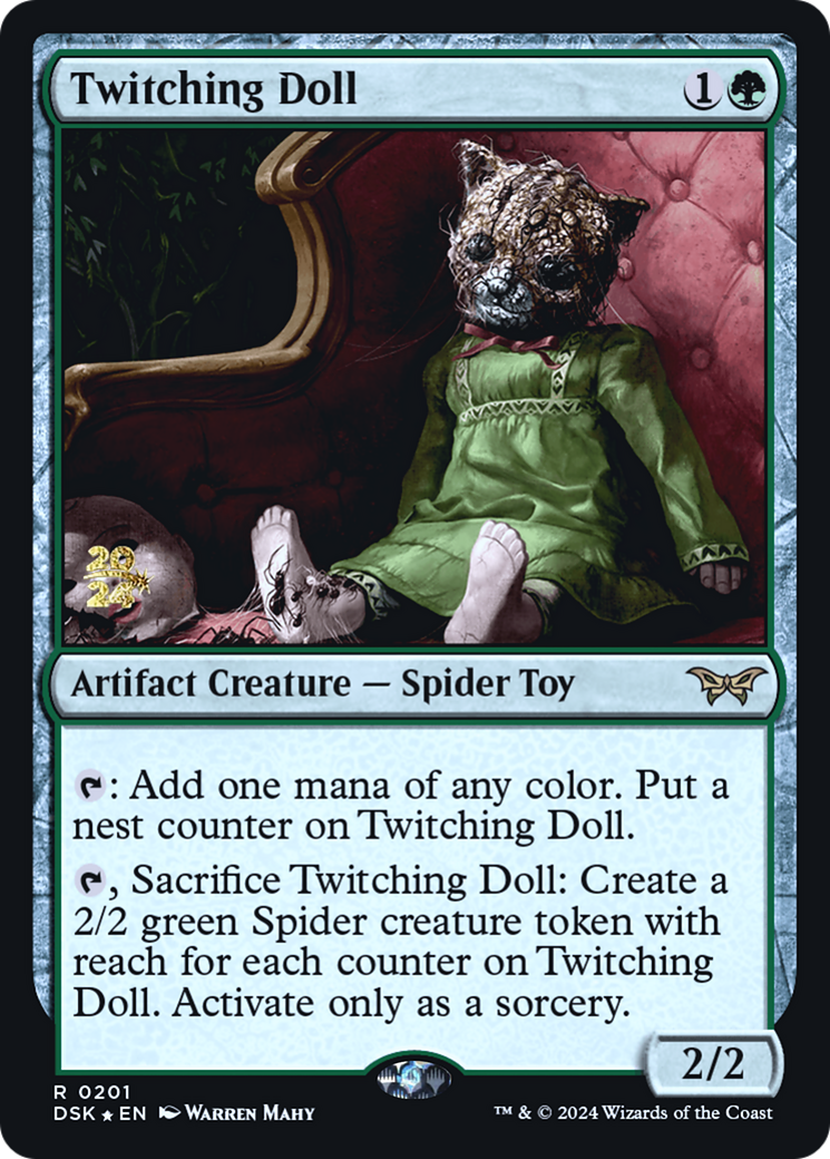 Twitching Doll (PRE-201) - Duskmourn: House of Horror Promos Foil-1