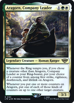 Aragorn, Company Leader [The Lord of the Rings: Tales of Middle-Earth Prerelease Promos]-1