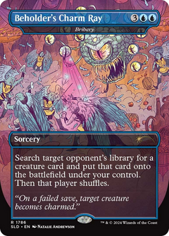 Bribery (SLD-1786) - Secret Lair Drop / Beholder's Charm Ray (Borderless) Foil-1