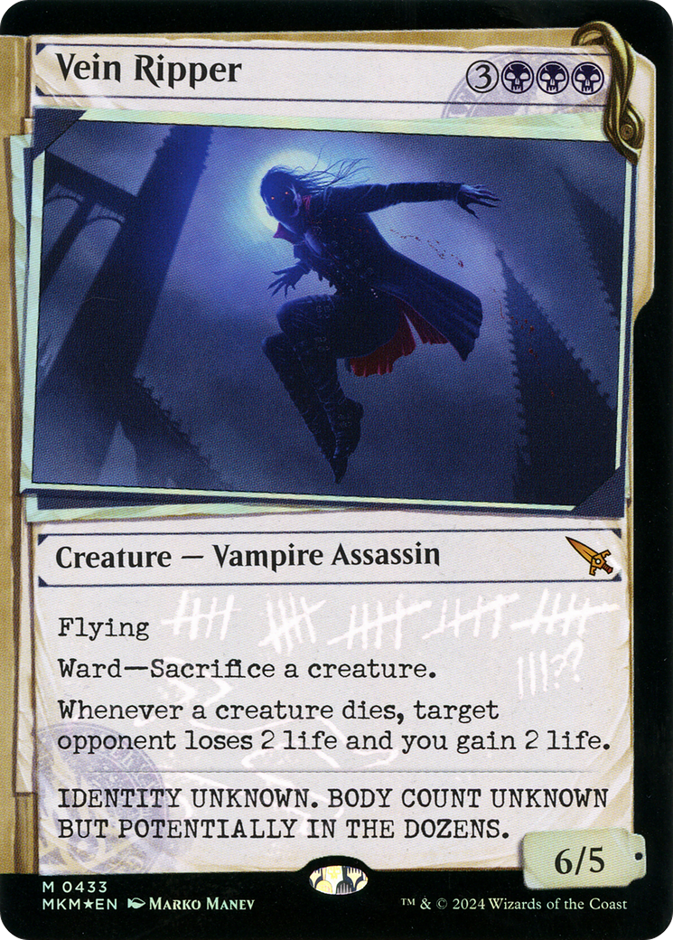 Vein Ripper (Showcase) (Invisible Ink) (MKM-433) - Murders at Karlov Manor: (Showcase) Foil-1