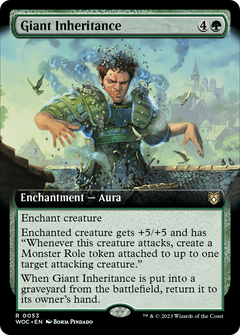 Giant Inheritance (Extended Art) [Wilds of Eldraine Commander]-1