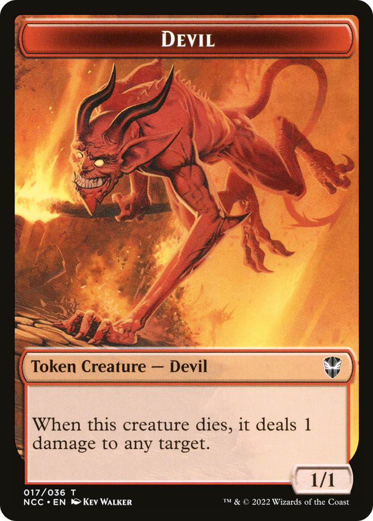 Devil (TNCC-017) - New Capenna Commander Tokens-1