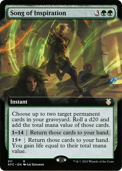 Song of Inspiration (Extended Art) [Dungeons & Dragons: Adventures in the Forgotten Realms Commander]-1