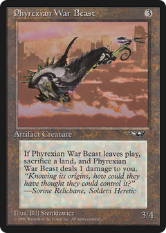 Phyrexian War Beast (Signature on Left) [Alliances]-1