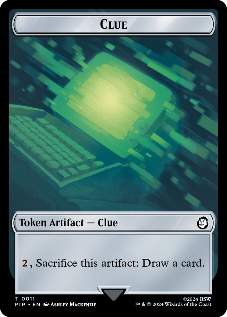Food (0012) // Clue Double-Sided Token [Fallout Tokens]-2