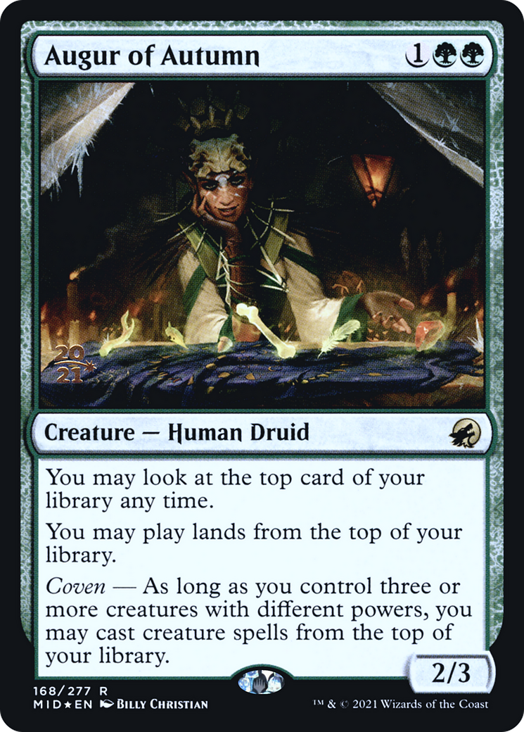 Augur of Autumn [Innistrad: Midnight Hunt Prerelease Promos]-1