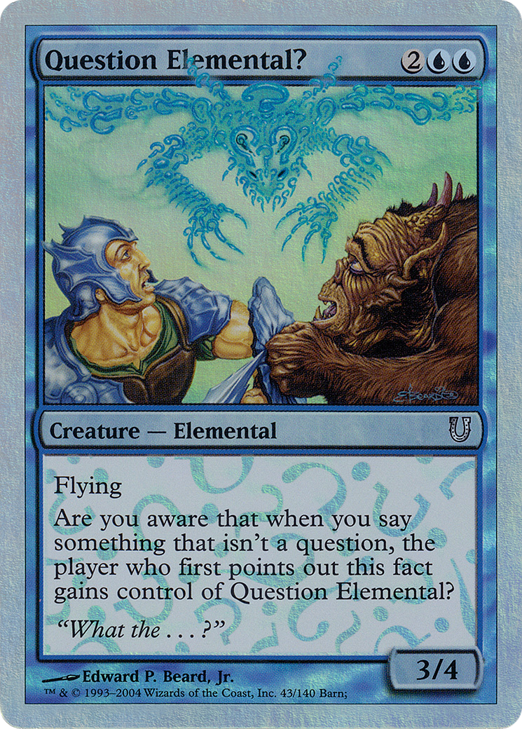 Question Elemental? (Alternate Foil) [Unhinged]-1