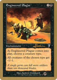 Engineered Plague - 2001 Antoine Ruel (7ED) (SB) (WCD-) - World Championship Decks 2001-1