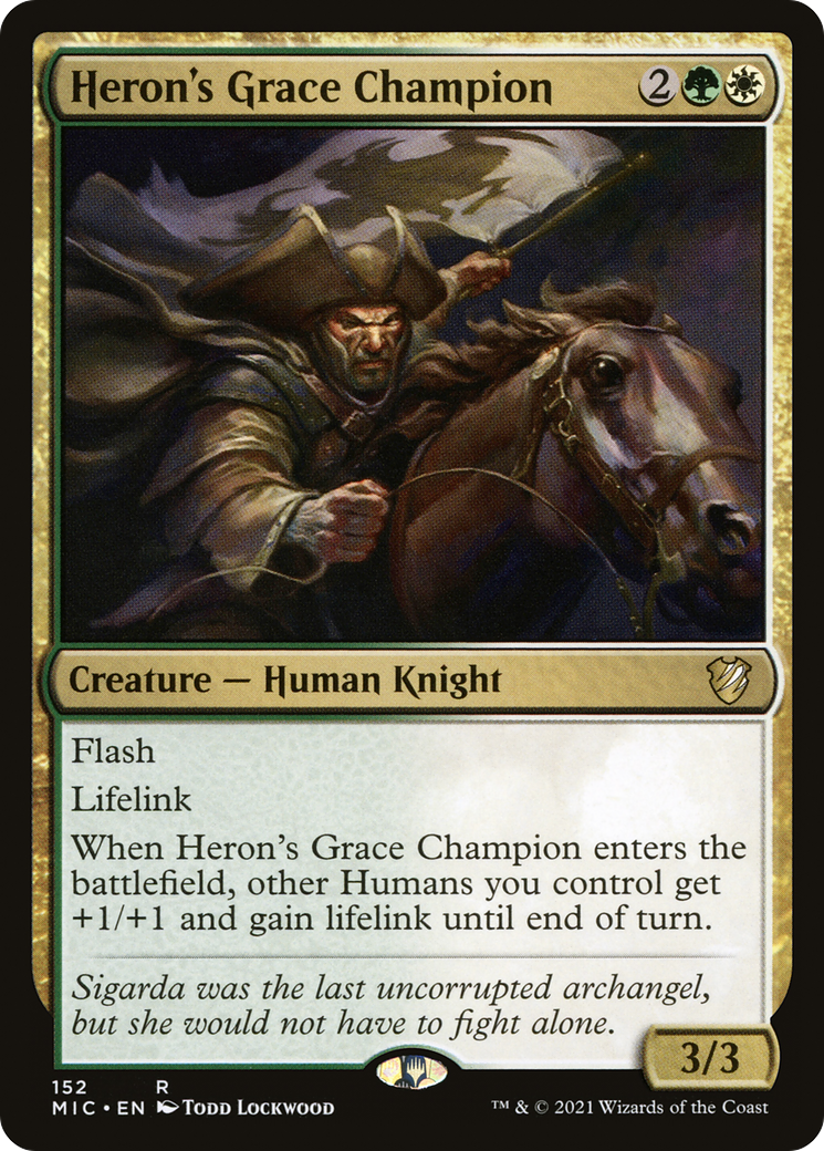 Heron's Grace Champion [Innistrad: Midnight Hunt Commander]-1