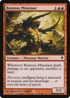 Ruinous Minotaur [Zendikar]-1