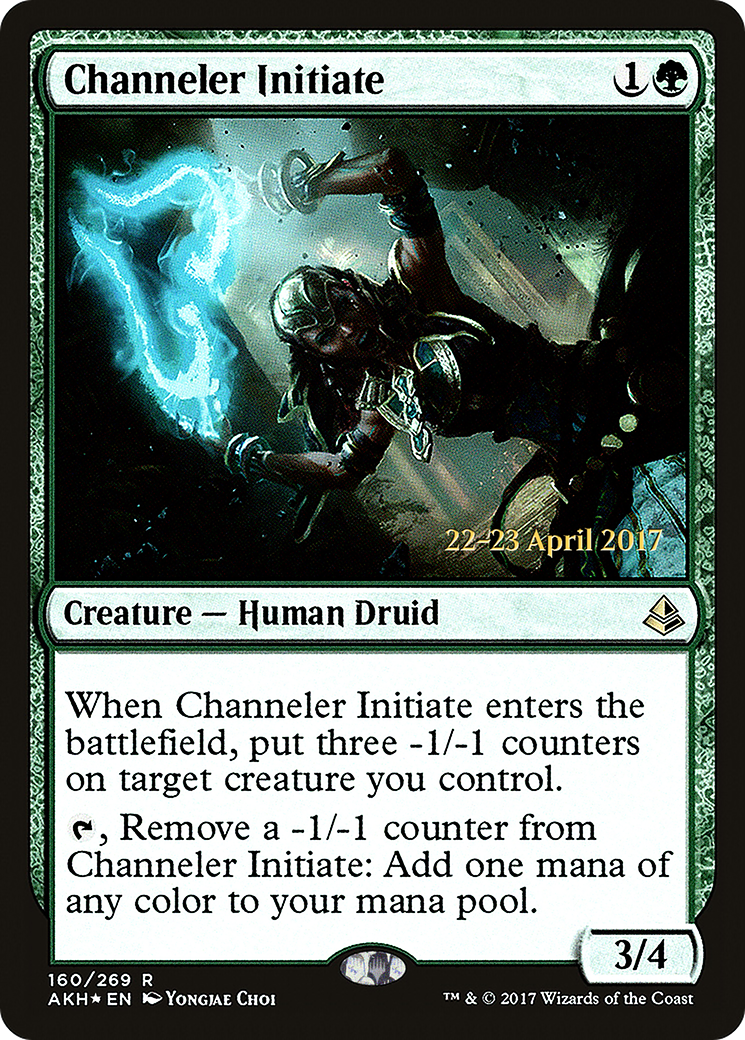 Channeler Initiate [Amonkhet Prerelease Promos]-1