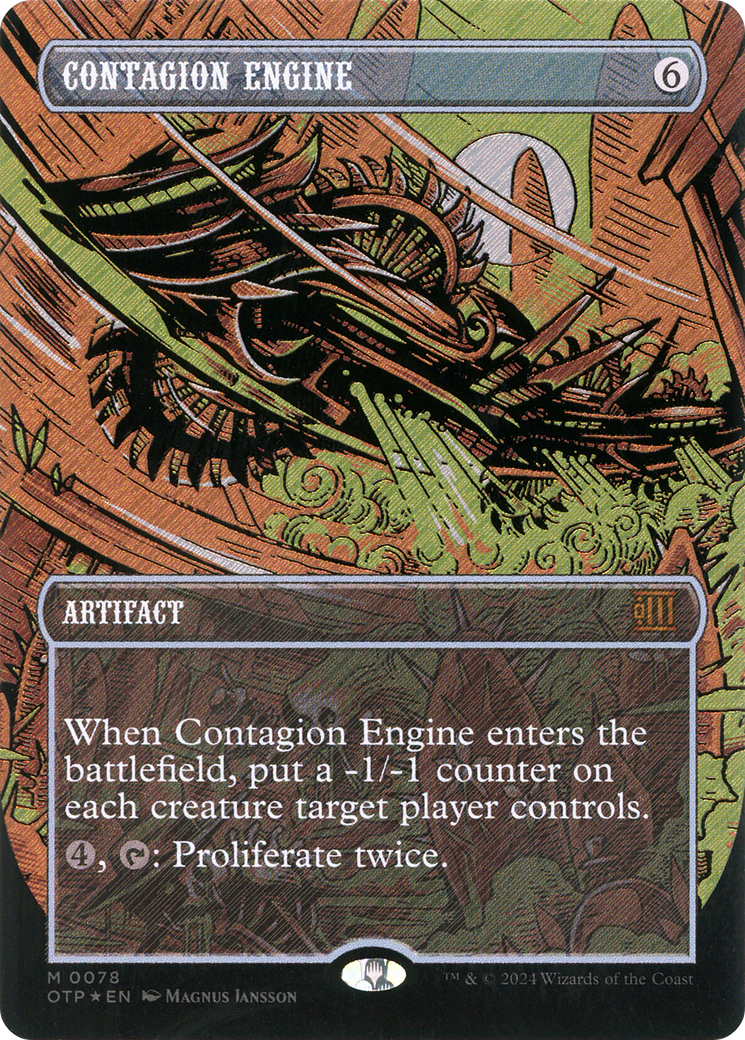 Contagion Engine (Textured Foil) [Outlaws of Thunder Junction: Breaking News]-1