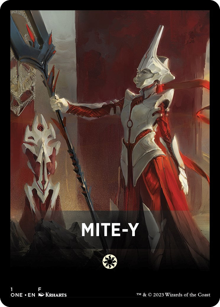 Mite-Y Theme Card [Phyrexia: All Will Be One Tokens]-1