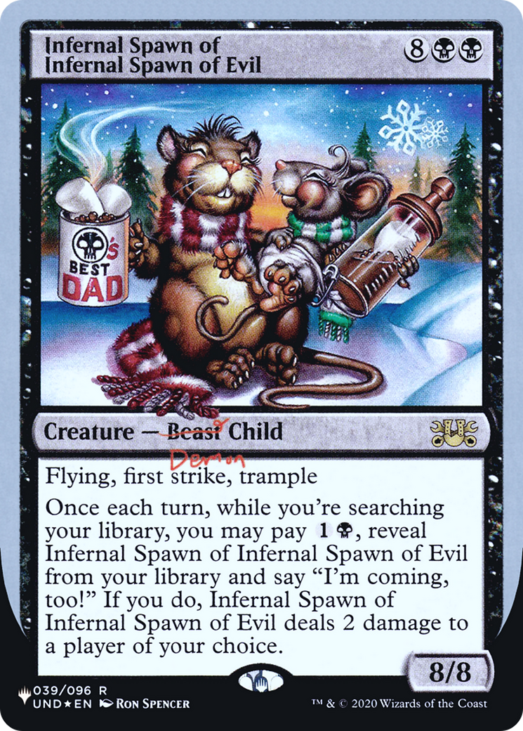 Infernal Spawn of Infernal Spawn of Evil (Unfinity Foil Edition) [The List]-1