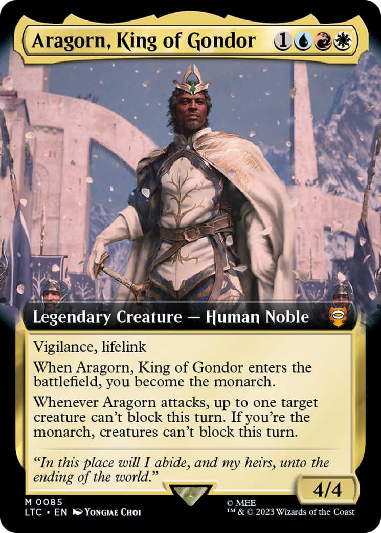 Aragorn, King of Gondor (Extended Art) [The Lord of the Rings: Tales of Middle-Earth Commander]-1