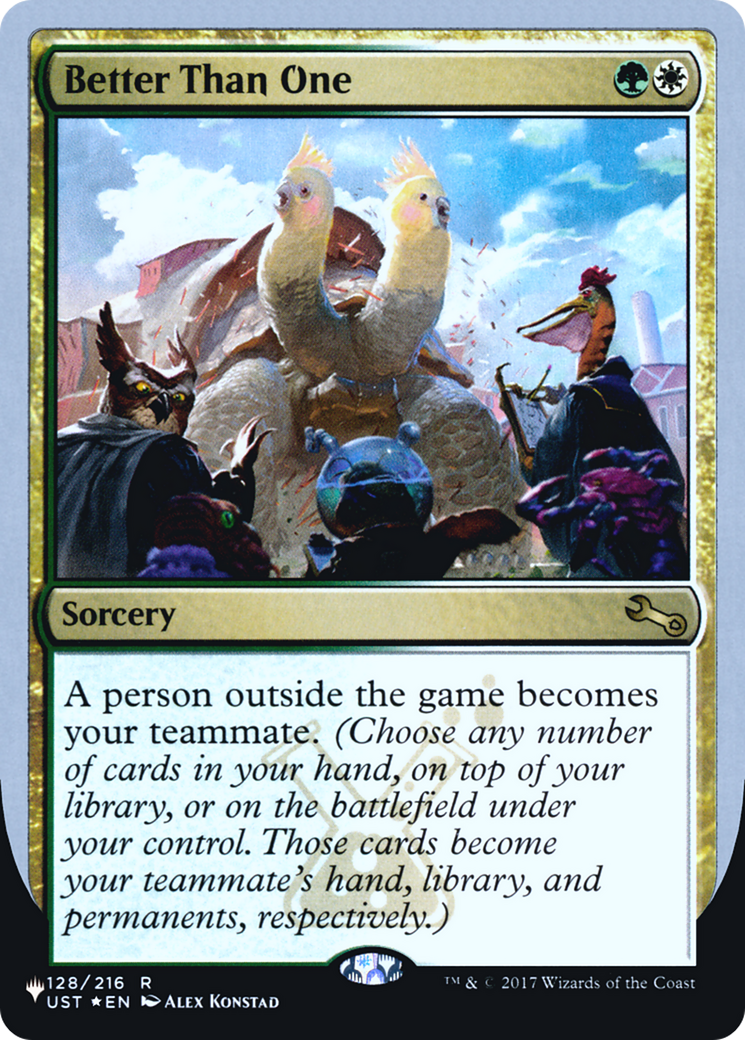Better Than One (Unfinity Foil Edition) [The List]-1