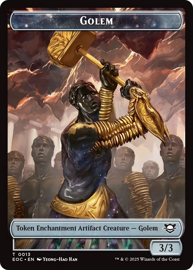 Insect // Golem (0013) Double-Sided Token [Edge of Eternities Commander Tokens]-2