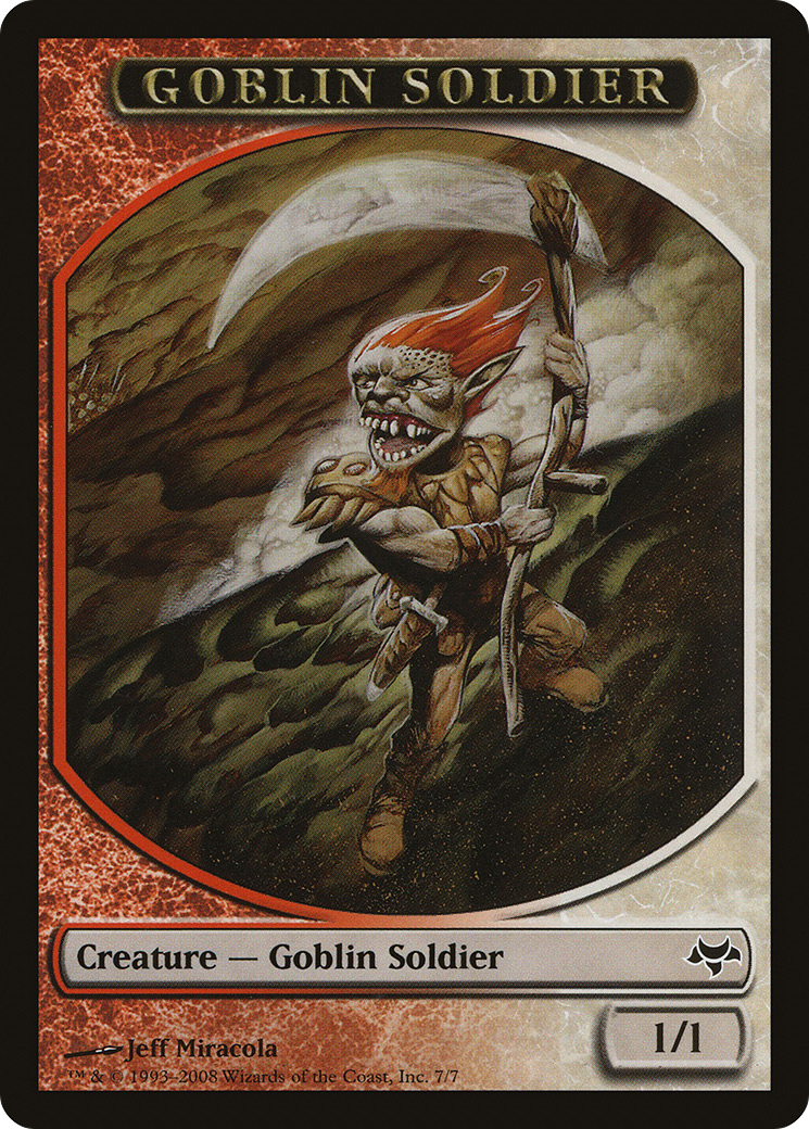 Goblin Soldier Token [Eventide Tokens]-1