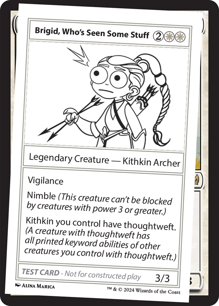 Brigid, Who's Seen Some Stuff [Mystery Booster 2 Playtest Cards]-1
