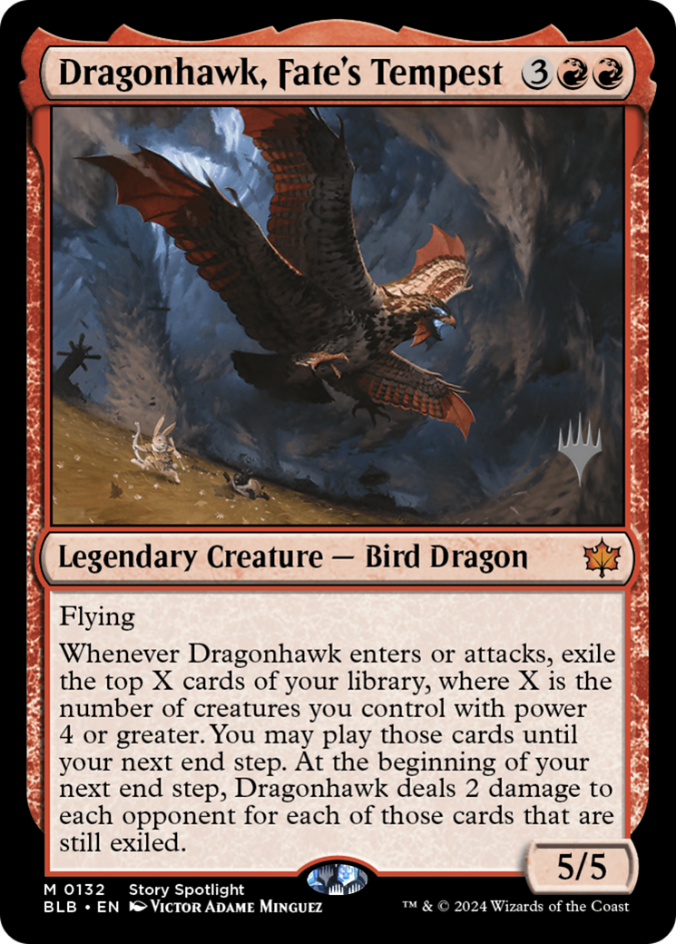 Dragonhawk, Fate's Tempest (Promo Pack) [Bloomburrow Promos]-1