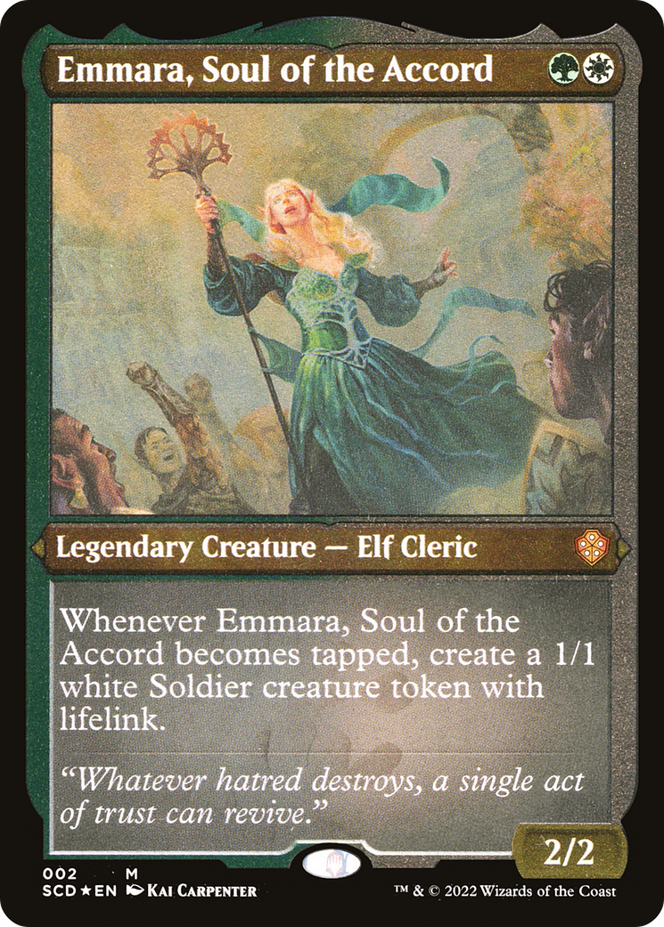 Emmara, Soul of the Accord (SCD-002) - Starter Commander Decks Etched Foil-1
