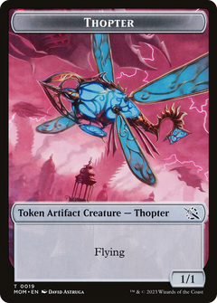 Warrior // Thopter Double-Sided Token [March of the Machine Tokens]-2
