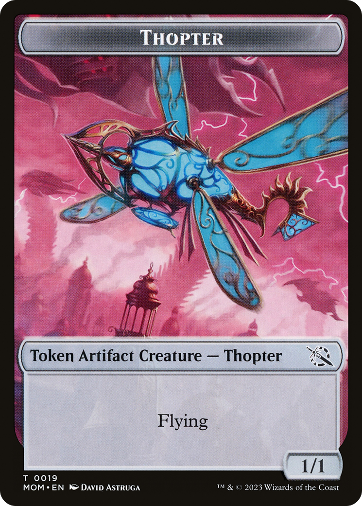 Thopter // Knight (10) Double-Sided Token [March of the Machine Tokens]-1