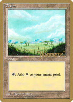 Plains (B) - 1996 Shawn "Hammer" Regnier (4ED) (WCD-) - Pro Tour Collector Set-1