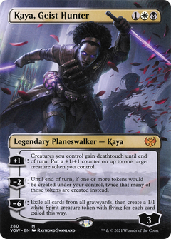 Kaya, Geist Hunter (Borderless) [Innistrad: Crimson Vow]-1